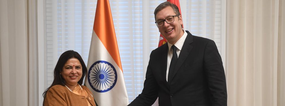 Sastanak sa specijalnim izaslanikom predsednika Vlade i državnom ministarkom u Ministarstvu spoljnih poslova Republike Indije