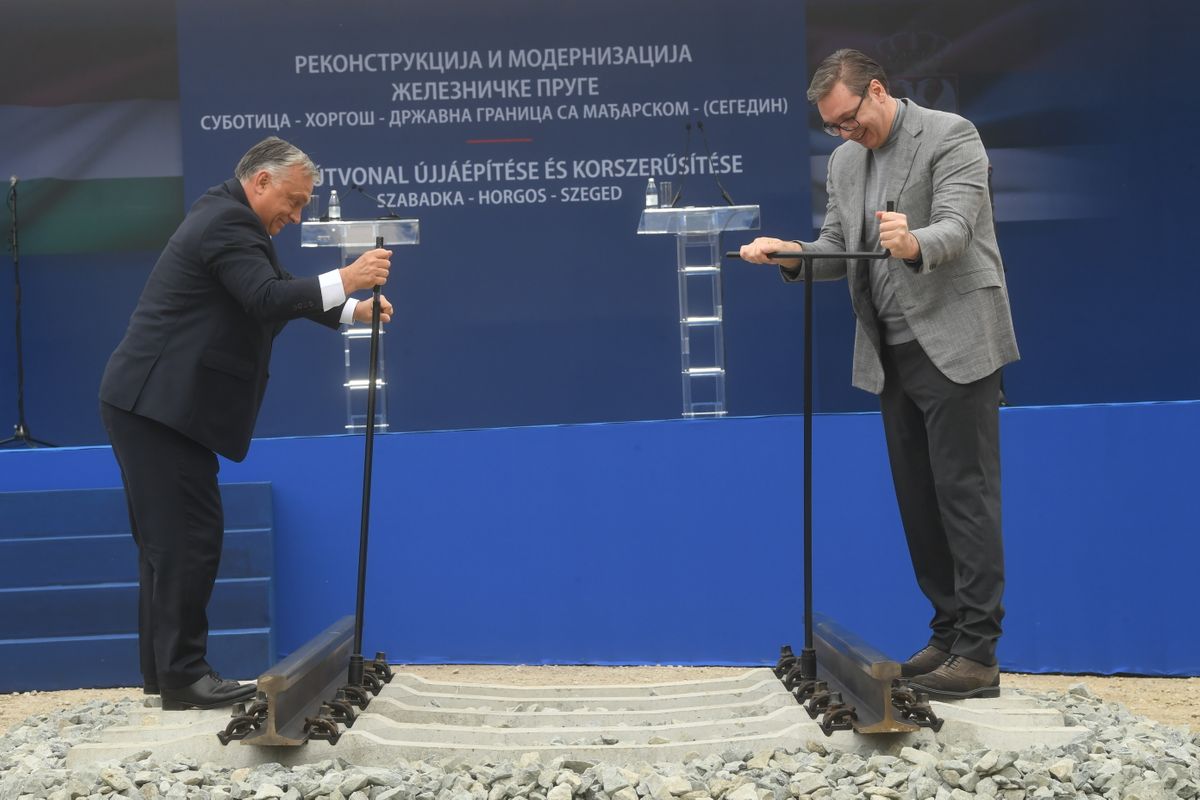 Ceremonija obeležavanja početka radova na rekonstrukciji i modernizaciji železničke pruge Subotica – Horgoš - državna granica sa Mađarskom