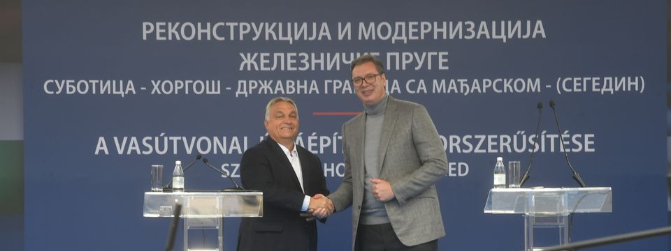Ceremonija obeležavanja početka radova na rekonstrukciji i modernizaciji železničke pruge Subotica – Horgoš - državna granica sa Mađarskom