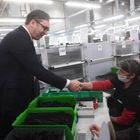 Predsednik Vučić prisustvovao svečanom otvaranju fabrike Magna Seating ogranak Aleksinac.