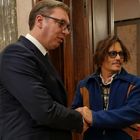 Sastanak sa holivudskim glumcem, muzičarem i filmskim producentom Džonijem Depom i glumcem Milošem Bikovićem