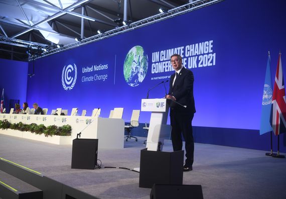 Obraćanje predsednika Republike Srbije na konferenciji Ujedinjenih nacija o klimatskim promenama  COP26 održanoj u Glazgovu