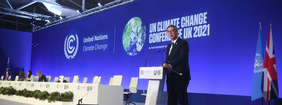 Обраћање председника Републике Србије на конференцији Уједињених нација о климатским променама  COP26 одржаној у Глазгову