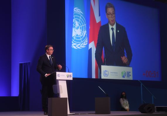 Obraćanje predsednika Republike Srbije na konferenciji Ujedinjenih nacija o klimatskim promenama  COP26 održanoj u Glazgovu