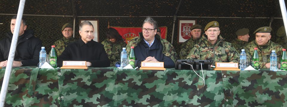 Predsednik Vučić prisustvovao obuci jedinica Rečne flotile
