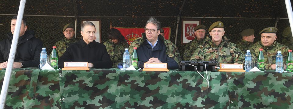 Председник Вучић присуствовао обуци јединица Речне флотиле