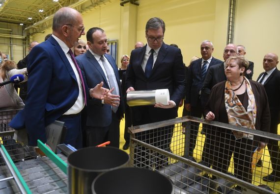Председник Вучић присуствоваo свечаном отварању фабрике 