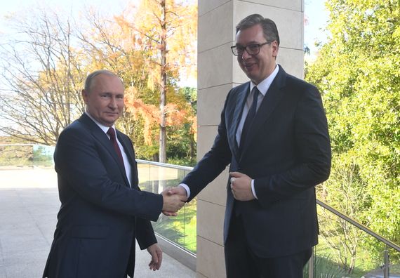 Sastanak predsednika Vučića sa predsednikom Ruske Federacije