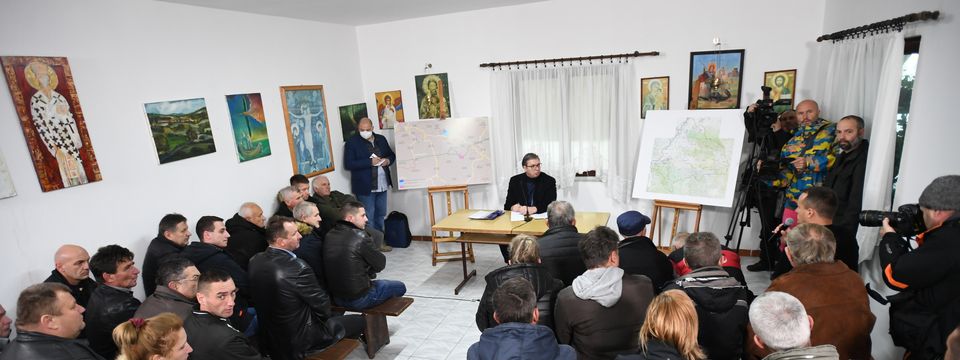 Predsednik Vučić posetio Gornje Nedeljice