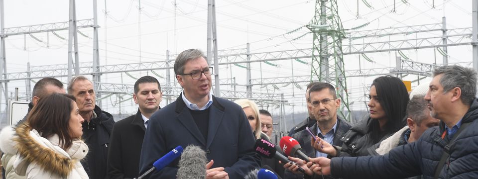 Predsednik Vučić posetio termoelektranu "Kostolac B"