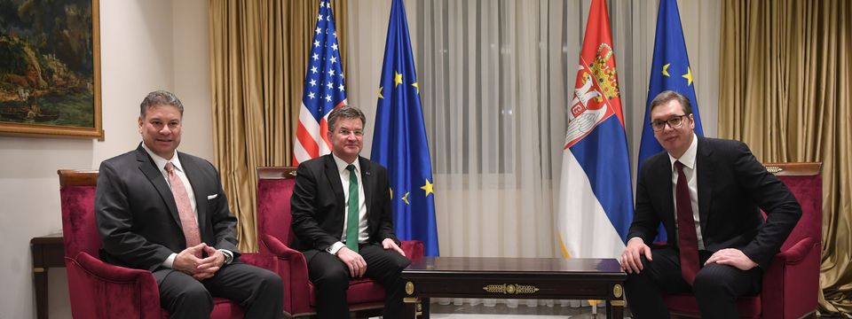 Састанак са замеником помоћника америчког државног секретара и са специјалним представником ЕУ за дијалог Београда и Приштине и друга регионална питања Западног Балкана