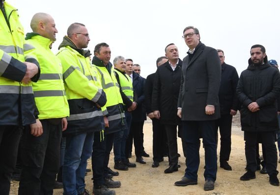 Predsednik Vučić prisustvovao obeležavanju početka izgradnje brze saobraćajnice Šabac – Loznica