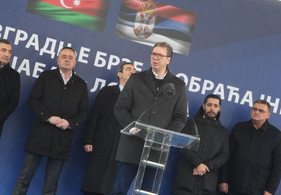 Predsednik Vučić prisustvovao obeležavanju početka izgradnje brze saobraćajnice Šabac – Loznica