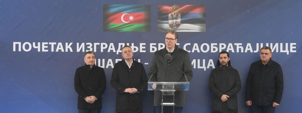 Председник Вучић присуствовао обележавању почетка изградње брзе саобраћајнице Шабац – Лозница