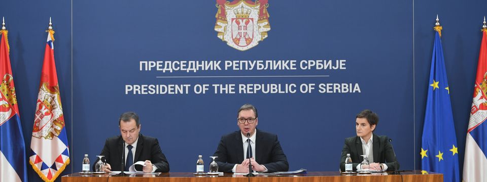 Obraćanje predsednika Republike Srbije nakon održane sednice Saveta za nacionalnu bezbednost