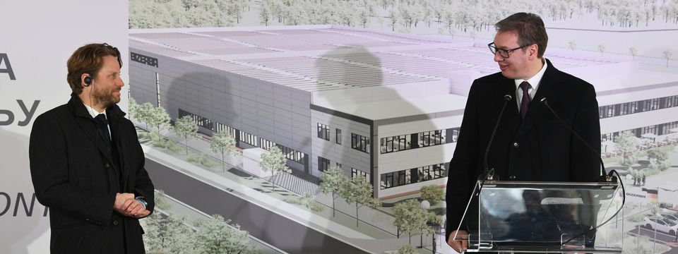 Председник Вучић присуствовао полагању камена темељца за изградњу фабрике „Bizerba“