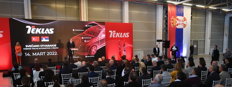 Председник Вучић присуствовао свечаном отварању фабрике Teklas Automotive d.o.o.