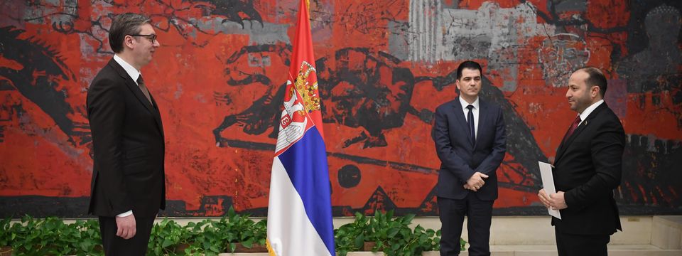 Predsednik Vučić primio akreditivna pisma novoimenovanog ambasadora Države Libije