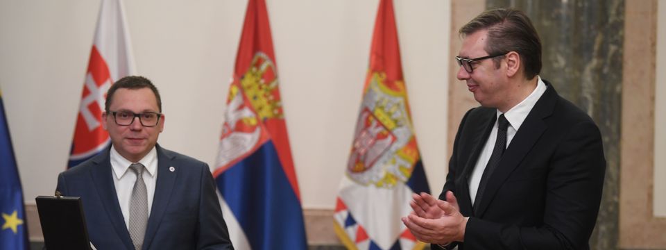 Уручење Ордена српске заставе другог степена председнику Европске агенције за сарадњу у кривичним стварима (Eurojust)
