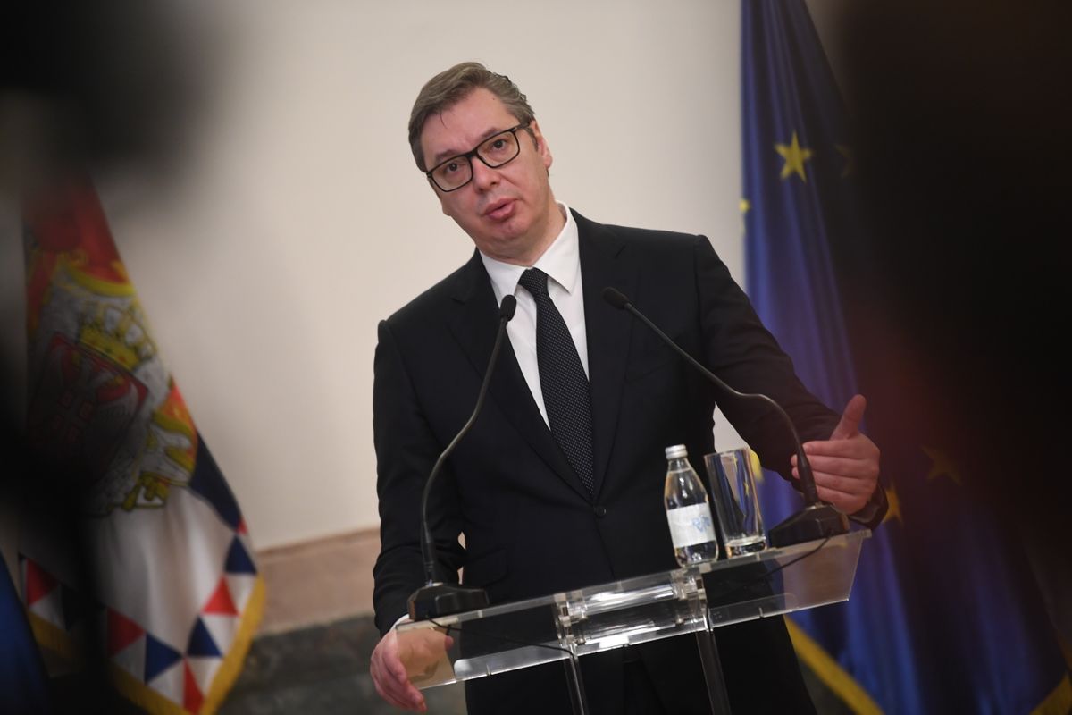 Uručenje Ordena srpske zastave drugog stepena predsedniku Evropske agencije za saradnju u krivičnim stvarima (Eurojust)
