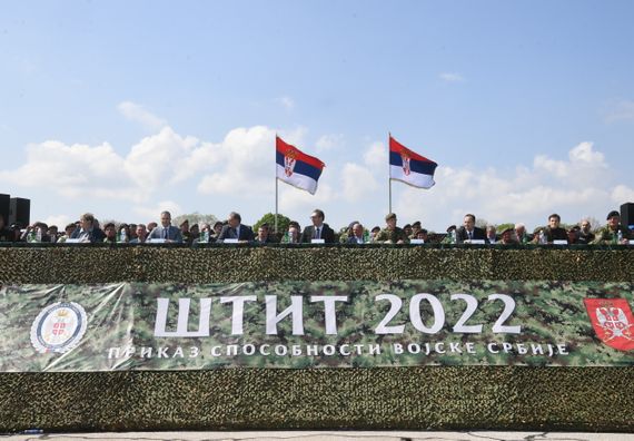 Predsednik Vučić prisustvovao prikazu sposobnosti Vojske Srbije „ŠTIT 2022”