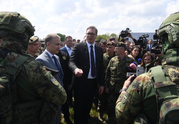 Председник Вучић присуствовао приказу способности Војске Србије „ШТИТ 2022”