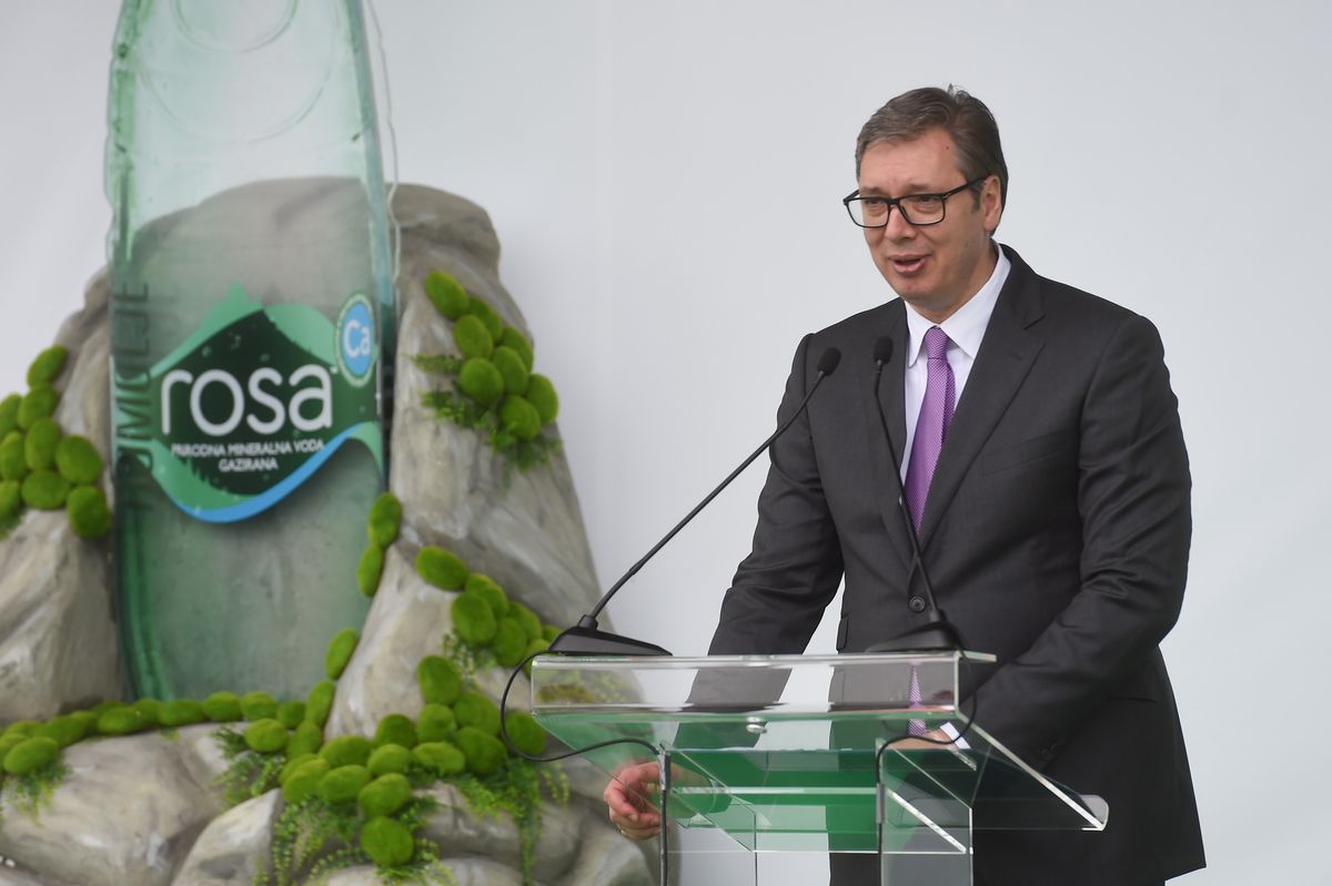 Predsednik Vučić prisustvovao ceremoniji zvaničnog otvaranja punionice gazirane vode Rosa Homolje