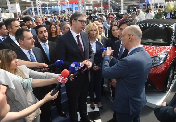 Predsednik Vučić prisustvovao ceremoniji otvaranja Sajma automobila