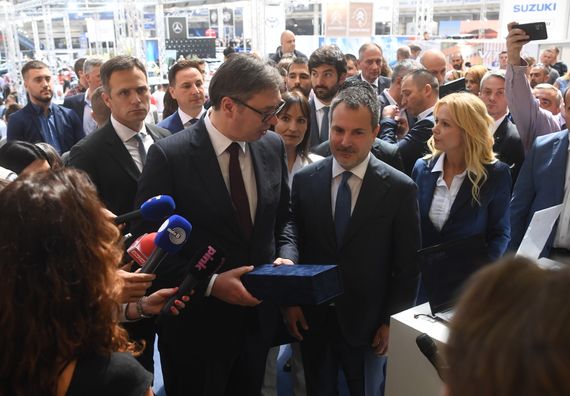 Predsednik Vučić prisustvovao ceremoniji otvaranja Sajma automobila