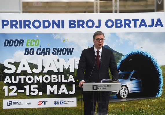 Predsednik Vučić prisustvovao ceremoniji otvaranja Sajma automobila