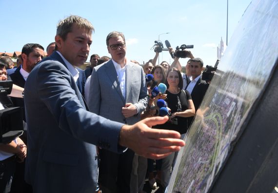 Predsednik Vučić prisustvovao otvaranju sektora B5 obilaznice oko Beograda