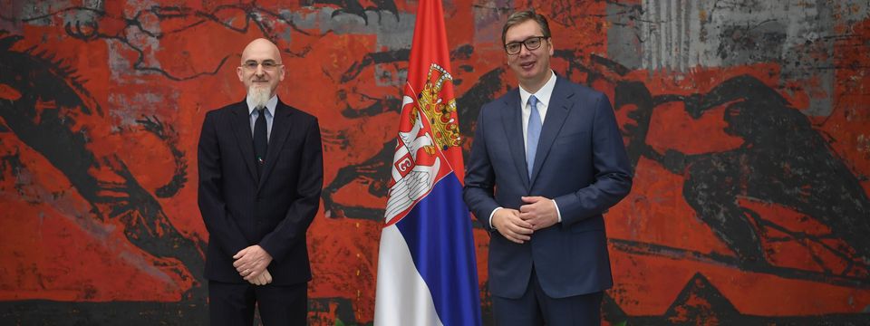 Predsednik Vučić primio akreditivna pisma ambasadora Republike Italije