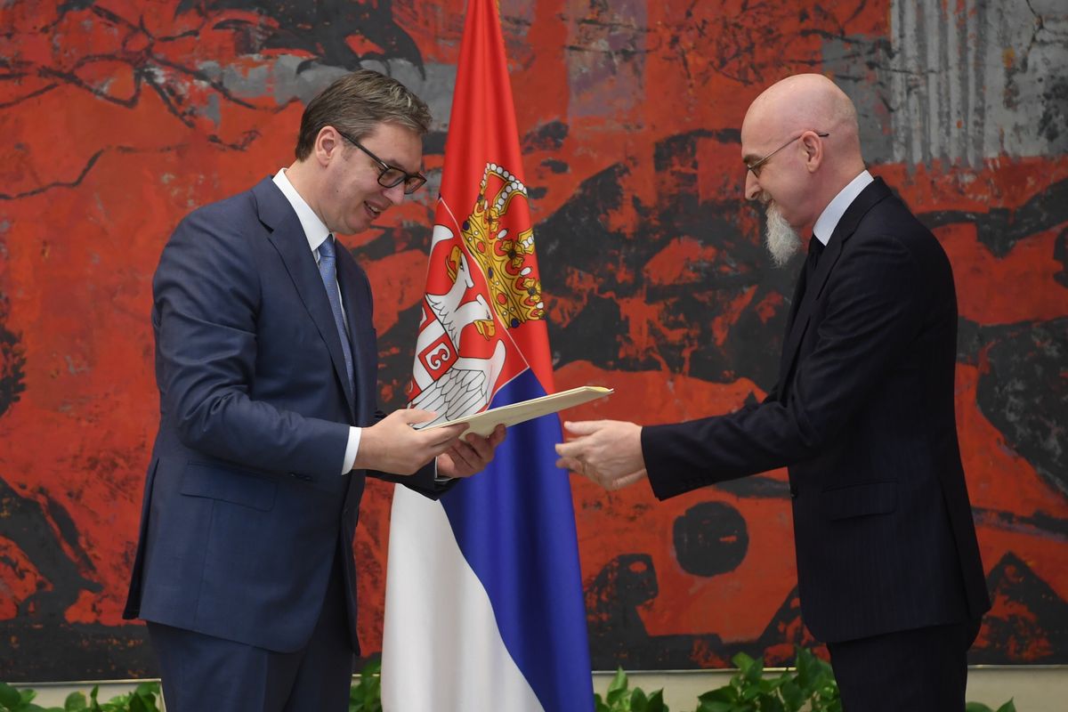 Predsednik Vučić primio akreditivna pisma ambasadora Republike Italije