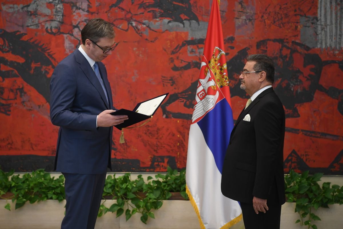 Predsednik Vučić primio akreditivna pisma ambasadora Republike Irak