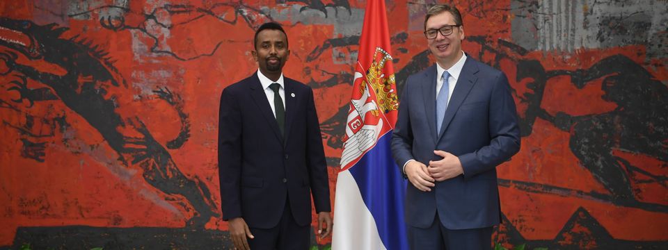 Predsednik Vučić primio akreditivna pisma ambasadora Savezne Republike Somalije
