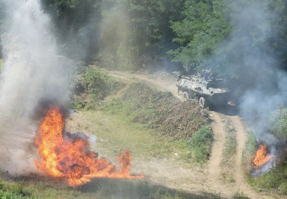 Председник Вучић на показно-тактичкој вежби 