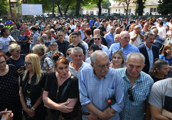 Председник Вучић на церемоји обележавања почетка извођења мера заштите на Централној кули Меморијалног центра 