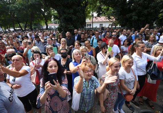 Председник Вучић на церемоји обележавања почетка извођења мера заштите на Централној кули Меморијалног центра 