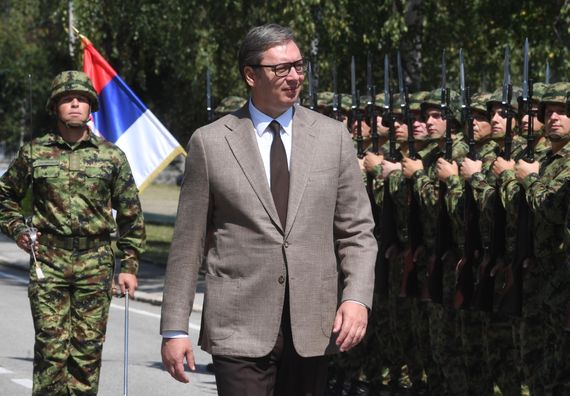 Predsednik Vučić na prikazu novoproizvedenog naouružanja i vojne opreme iz domaće namenske industrije