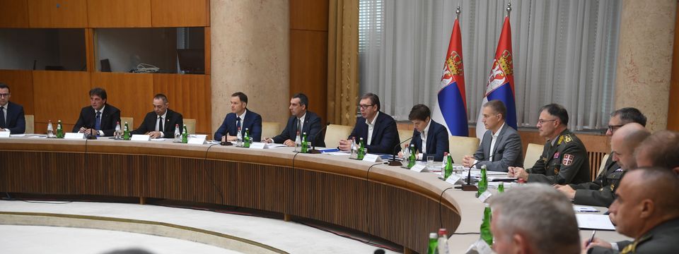 Predsednik Vučić predsedavao sednicom Saveta za nacionalnu bezbednost