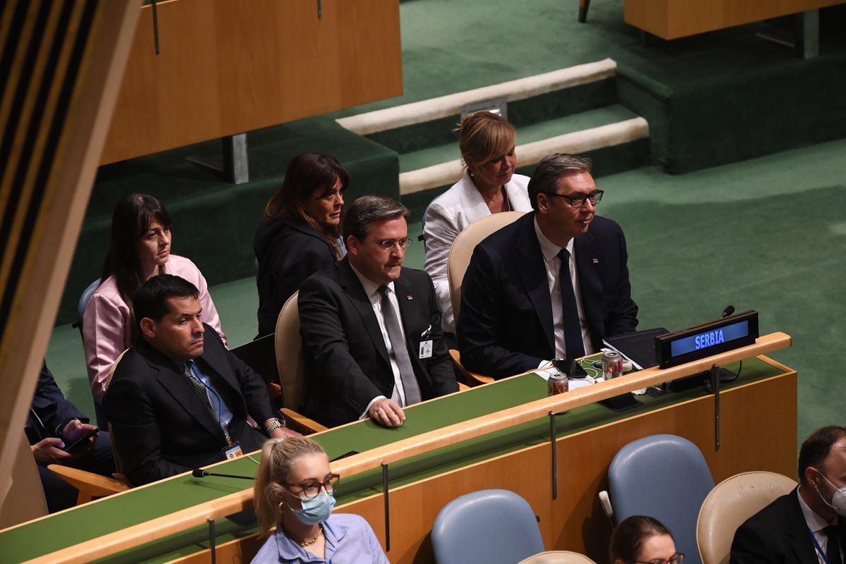 Obraćanje predsednika Republike Srbije Aleksandra Vučića na generalnoj debati 77. zasedanja Generalne skupštine Ujedinjenih nacija