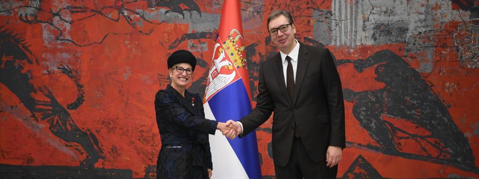 Predsednik Vučić primio akreditivna pisma novoimenovane ambasadorke Kraljevine Belgije