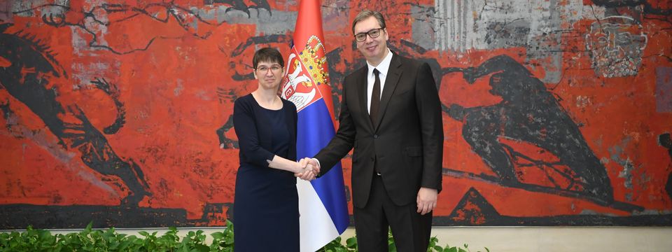 Председник Вучић примио акредитивна писма новоименоване амбасадорке Савезне Републике Немачке