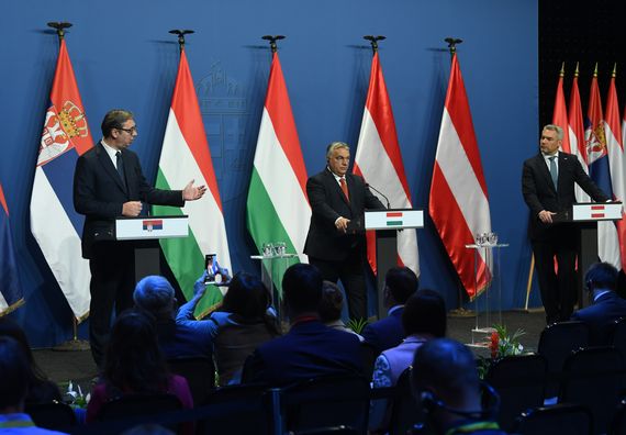 Predsednik Vučić na trilateralnom Samitu Mađarske, Srbije i Austrije