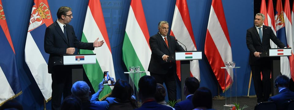 Председник Вучић на трилатералном Самиту Мађарске, Србије и Аустрије