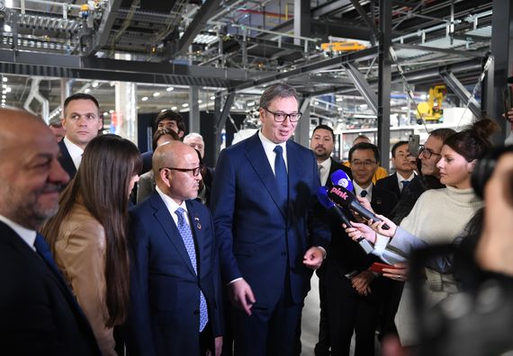 Predsednik Vučić prisustvovao svečanom otvaranju fabrike guma japanske kompanije 