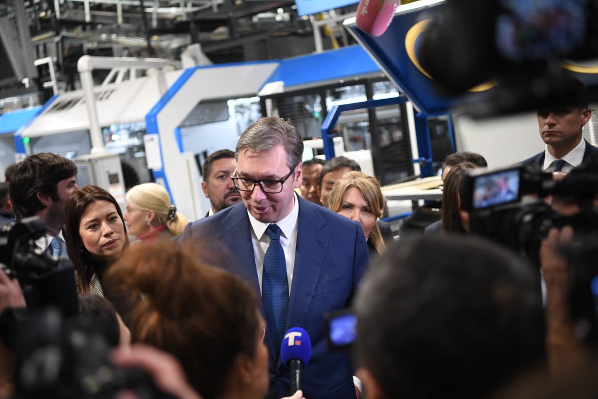 Predsednik Vučić prisustvovao svečanom otvaranju fabrike guma japanske kompanije 