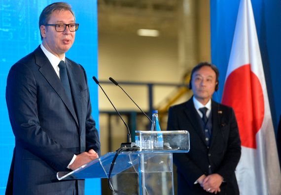 Predsednik Vučić prisustvovao svečanom otvaranju fabrike guma japanske kompanije 