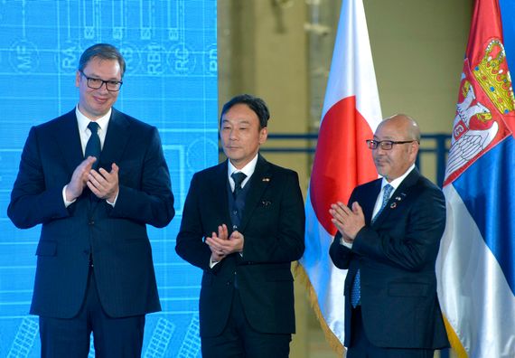 Predsednik Vučić prisustvovao svečanom otvaranju fabrike guma japanske kompanije "Toyo Tire"