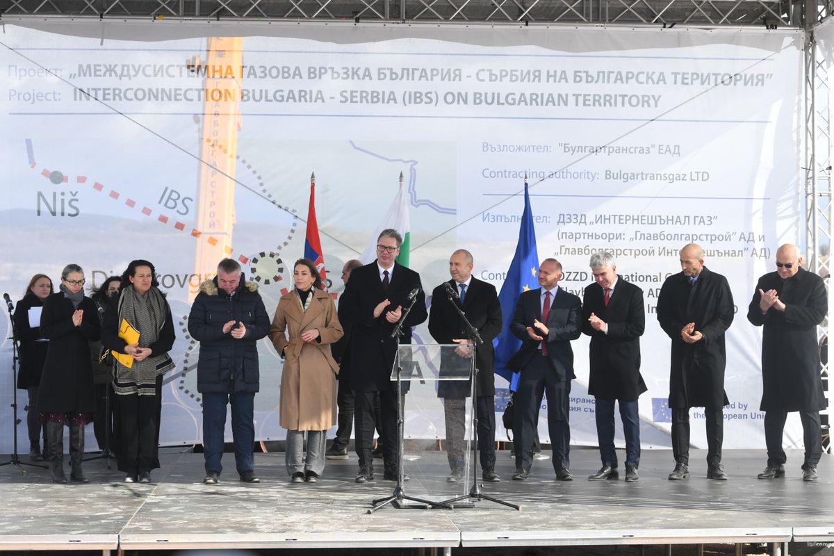 Predsednik Vučić prisustvovao cermoniji obeležavanja početka radova na izgradnji gasnog interkonektora Bugarska-Srbija